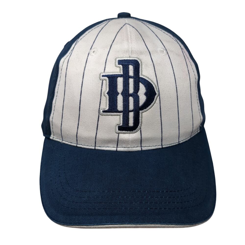 Big Dogs Strapback Baseball Cap Blue One Size Adjustable Embroidered Striped